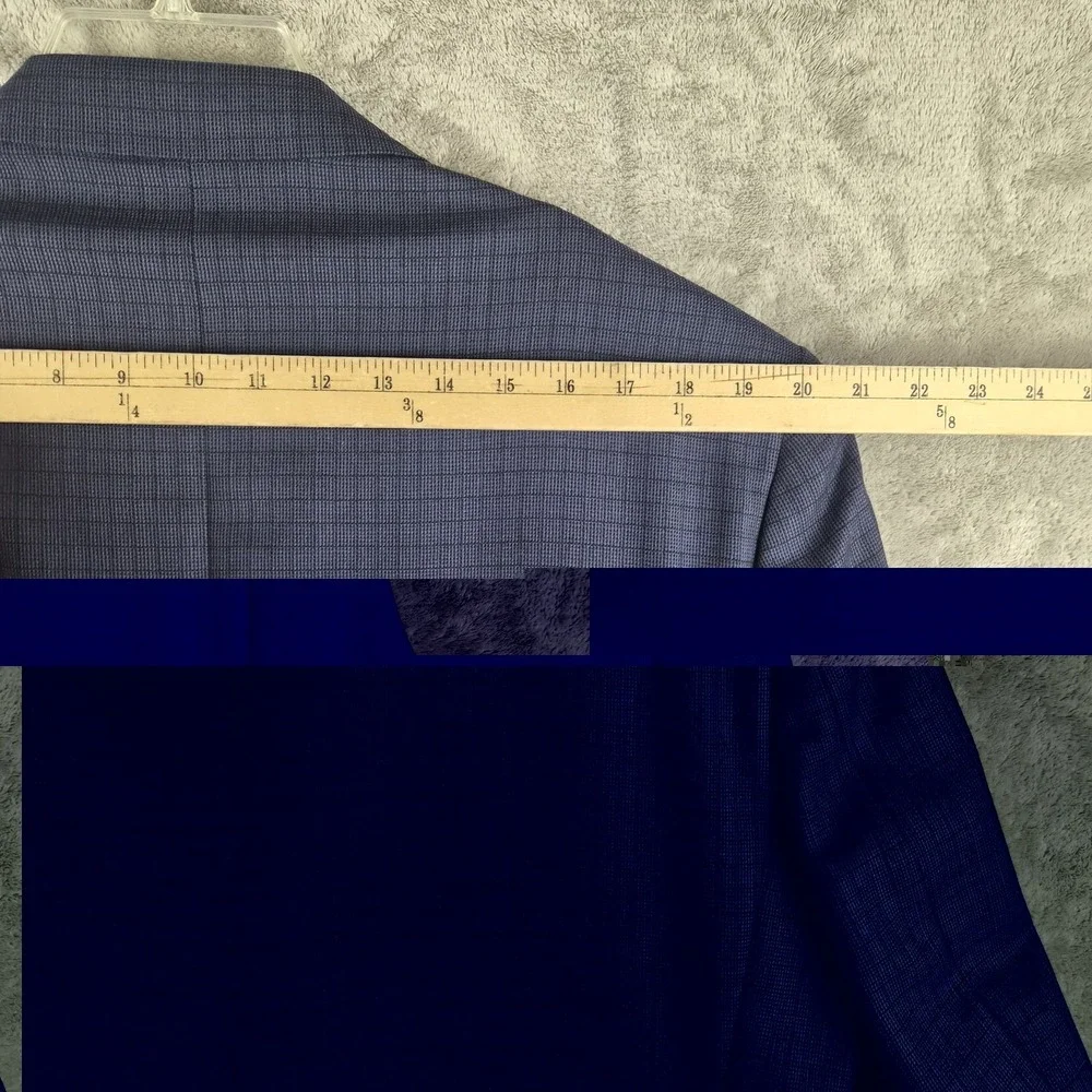 Jos A Bank Signature Collection Blazer Mens 44S Blue Wool Tailored Fit Jacket